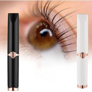 Nuvaia Lash Curler,Nuvaia Eyelash Curler Lash,Lift Pro + Magic Mascara,Tinkerblush Heated Eyelash Curler,Rechargeable Electric Heated Eyelash Curler For Women (WHITE+BLACK)