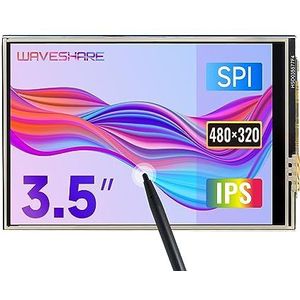 Waveshare 3.5inch RPi LCD (C) Resistive Touch Screen TFT 480x320 Resolution 125MHz High-Speed SPI for All Version of Raspberry Pi 4