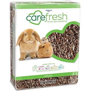 Carefresh 99% stofvrij natuurlijk papier klein huisdier beddengoed met geurcontrole, 60 L
