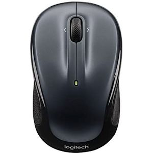 Logitech M325 Draadloze Muis, 2.4 GHz Unifying USB dongle, 1000 DPI Optische Tracking, Batterijduur 18 maanden, PC/Mac/Laptop - Donker ZilverGrijs/Zwart