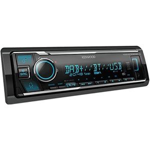 Kenwood KMM-BT508DAB - USB-autoradio met DAB+ & Bluetooth handsfree kit (Amazon Alexa, geluidsprocessor, USB, AUX, 2 x Pre-Out 2,5 V, 4 x 50 watt, VAR. verlichting, inclusief DAB+ antenne)