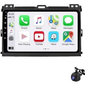 Android 12 autoradio 9"" Touchscreen Auto Stereo voor Lexus GX470 GX 470 J120 2002-2009 Ingebouwde Carplay Android Auto Ondersteunt WiFi GPS Bluetooth USB Stuurbediening/Mirror Link(XY2 4Core 1+16G)