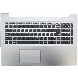 Voor Lenovo voor IdeaPad 510-15 510-15ISK 510-15IKB Bovenste behuizing Palmrest-cover Toetsenbord Achtergrondverlichting Touchpad metaal Engels
