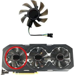 Voor GALAX voor GeForce GTX106 01070 1070ti 1080 GAMER/Ashes Algemene grafische kaart vervangende ventilator(Left fan)