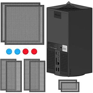 Shunwige Stofzuigerfilter voor Xbox Series X, kofferdeksel/stofventilatie voor Xbox Series X-console (2 set) Plus: met 4 ventieldoppen