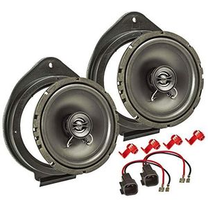 tomzz Audio 4006-001 Luidspreker Installatie Set geschikt voor Chevrolet Cruze Camaro Hummer h2 h3 165mm Coaxiale systeem TA16.5-Pro
