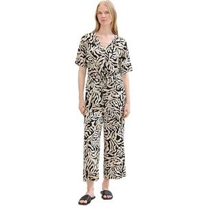 Tom Tailor - Jumpsuit - Zwart - Met Print All-Over
