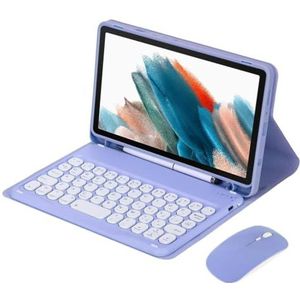 Toetsenbordhoes voor Samsung Galaxy Tab S11 Ultra 14,6"" 2025 (SM-X930/X936B), Magnetisch Afneembaar Draadloos Toetsenbord Met en Bluetooth-muis,Purper