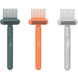 AdOvz 3 Stks Huis en Salon Gebruik Kam Schoonmaak Borstel Haarborstel, Luchtkussen Haar Kam Schoonmaak Tool Kam Schoonmaken Klauw Met Schoonmaak Borstel Borstel Hark Voor Het Verwijderen Van Haar Stof