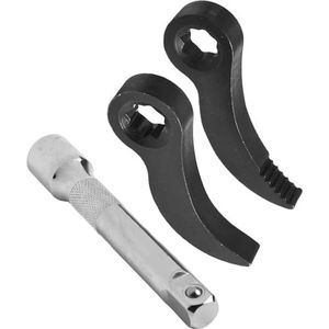 3 STKS Crowbar Adapter Head Tool, Aanpasbaar Crowbar Head Tool met Extension Bar, 1/2 Inch Ratchet, Ultra-Compacte Grootte Verstelbare Hoek Hoofd voor Uitdagende Automotive Projecten voor krappe