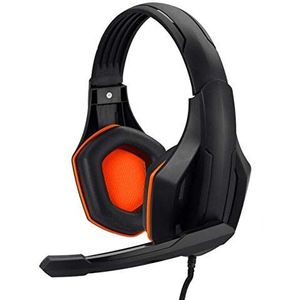 YUIK Professionele gamerhoofdtelefoon, super bas over-ear computer-gaming headset met microfoon stereo bedrade hoofdtelefoon voor PC PS4 Xbox, oranje