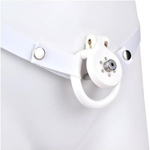 Unidirectionele elastische riem (verstelbaar) + harskooi voor eenvoudige plaatsing op fitnessapparatuur [3 kleuren] -A146 (wit)