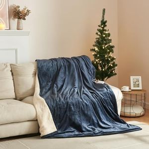 Elektrische deken Archi warmtedeken 200x150 cm donkerblauw