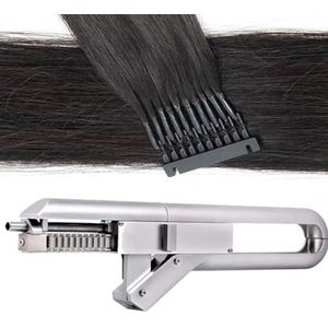 6d Hair Extension Machine Kit, 1e generatie 6d Hair Extensions Tool 10 strengen, no-trace Human Hair Extensions Connector, snelle installatie en verwijdering