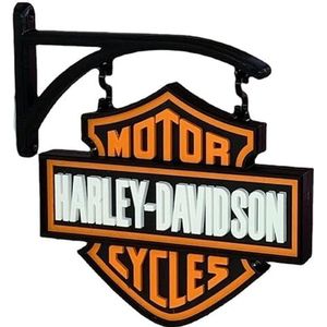 Harley Davidson wandbord, Harley Davidson hangend bord wanddecoratie, houten ambachtelijke decoratiebord for café-bar speelkamer thuis