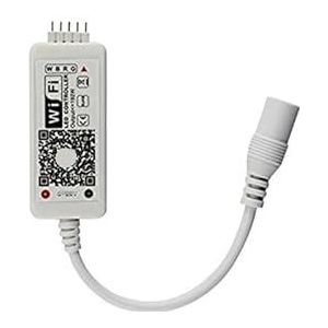 GHJCLF DC12V 24V Bluetooth draadloze wifi-controller, RGB/RGBW IR RF LED-controller voor 5050 WS2811 WS2812B pixel LED-lichtstrip (kleur: mini wifi RGBW 5pin)