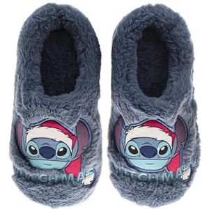 Disney Lilo en Stitch klompschoenen voor dames - zachte, gezellige, instapschoenen voor dames (dubbele maat 5-10 US Womens), Donkerblauw, 7-8