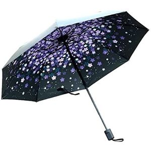 Paraplu Regenparaplu's Grote 3D Bloemenprint 3 Opvouwbare Paraplu Outdoor Parapluie Winddichte Regenparaplu Paraplu's Zakparaplu Reisparaplu (Color : C)