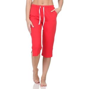 Normann Damespyjama Capri-broek 3/4-lang - Mix & Match - perfect te combineren, roze, 36-38