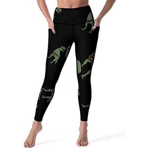 T-Rocks Play Guitar Dames Yoga Broek Hoge Taille Leggings Buikcontrole Workout Running Leggings XL