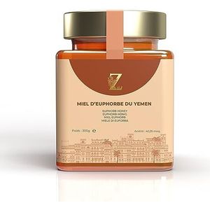 Euforbische honing uit het Yemen (SAL), premium kwaliteit, pure honing, nettogewicht 300 g, een grote verscheidenheid aan heerlijke aroma's.