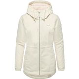 Ragwear Dames warme waterdichte winterjas met capuchon Dankka Warm YOUMODO XS-6XL, Ecru25, S