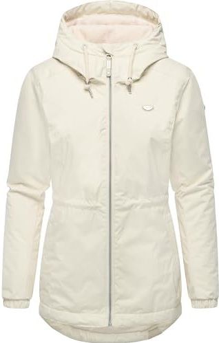 Ragwear Dames warme waterdichte winterjas met capuchon Dankka Warm YOUMODO XS-6XL, Ecru25, S