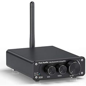 Fosi Audio BT10A - Bluetooth 5.0 Versterker - 2 Kanaals - Mini Hi-Fi - 50W x 2