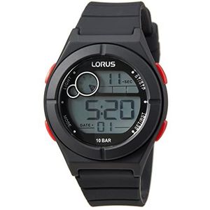 Lorus Digitaal kwartshorloge voor jongens met siliconen armband R2363NX9