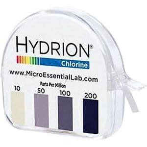Micro Essential Lab CM-240 Hydrion-chloordispenser 10-200 PPM-testrol plus extra rol 200 tests