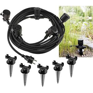 Stopcontacten - Tuinstopcontact - 5-voudig - 15 m Kabel - IP44