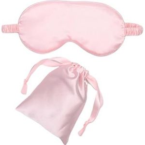 Zijde slaapmasker, Zijden slaapmaskers for de ogen 1 STUKS Imitatiezijde slaapmasker met gewatteerde oogbescherming(E)