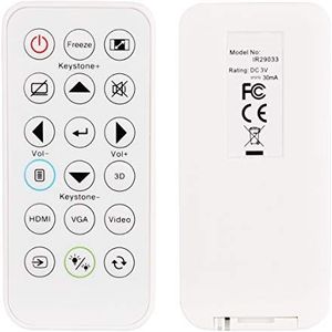 Aimdio BR-3079N Afstandsbediening voor Optoma S321 S322e S331 S334 S341 S342e S343 H183X H184X H114 H116ST W330 W331 W334 W335 W341 W355 5 W40 0+ WU334 WU335 WU336 WU337 X340 X341 X343 X400+ Beamers