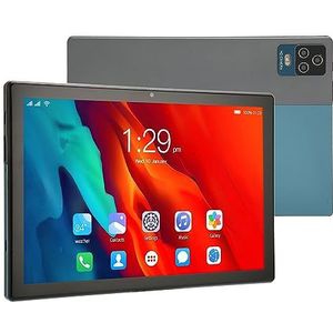 BROLEO 10.1 Inch Tablet, FHD Tablet Nachtleesmodus 5G WiFi Blauw 8 GB 256 GB 8 Core CPU 100-240V voor Amusement voor Android 12 (US Plug)