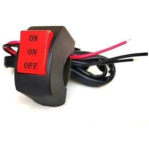Motorfiets Stuur Schakelaar Motorfietsbediening Schakelaar Spotlight Mistlamp Koplamp Knop Stuur Retro Elektronica Accessoires(Red 3line)