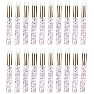 20 Stuks Wimper Shampoo Borstels Cosmetische Lash Cleaner Peel Off Remover Tool Roze, Roze Goud