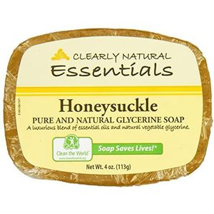 Pack van 3 x Clearly Natural Glycerine Bar Zeep Kamperfoelie - 4 oz