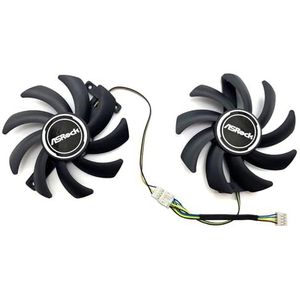 Voor ASROCK voor Radeon RX570 590 5500XT 5600XT voor Phantom voor Gaming D2 OC grafische kaart vervangende ventilator PVA080E12R