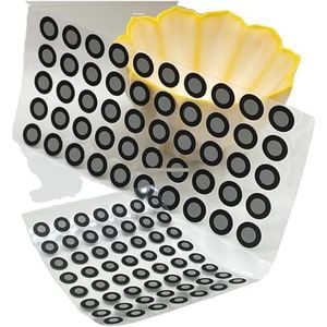 Hoge precisie capture Verwijderbare 3D-scanner Positionering Reflecterende doelen Puntenmakers Punten Stickers Auto-industrie voor ondersteunde positionering, kalibratie(Inner 12 outer 18)