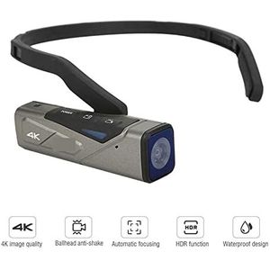 Videocamera, Vlog-videocamera Op het hoofd gemonteerde draagbare camcorder 4K Mini digitale camera(EP7)