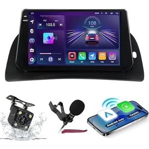 Android 14 Autoradio Navi voor R-enault Kangoo 2015-2018 9 ""Screenradio met draadloze carplay Android Auto GPS Navigatieondersteuning Bluetooth 5.0 HIFI FM 5G-WiFi SWC MIC-camera,M150s