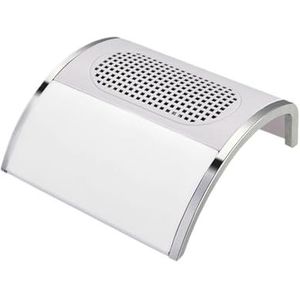 80W Nagelstofzuiger Absorber for Nagels Laag Geluid, Stofafzuiger, Manicure Nagelsalon Gereedschap Sets(White)