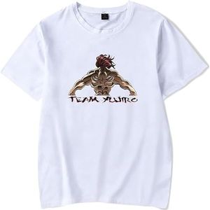 Grappler Baki T-Shirts Baki Hanma T-Shirts Yuujirou Hanma Pullover The Grappler Baki Cosplay Sweatshirts overhemden(Small)