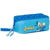 Safta M050 El Goose Classic groot vierkant etui voor kinderen, ideaal voor de schoolleeftijd, comfortabel en veelzijdig, kwaliteit en weerstand, 22 x 10 x 10 cm, marineblauw, uniseks, kinderen, Blauw,