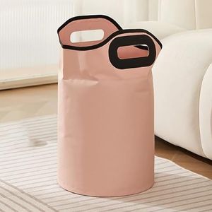 TT-YEC Opvouwbaar Reisvoetbad, Hittebestendige Voetwaszak Met Handvat, Multifunctionele Voetwas Emmer, Draagbaar Voetbad, Geschikt Voor Thuis Buiten Voetbad,Roze