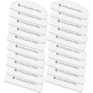 STALEKS PRO Mini stempelvijl 20 stuks met zachte schuimbasis, dubbelzijdige korrel 100/180