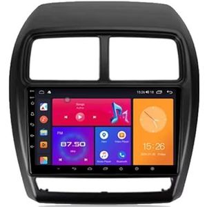 Android 13 Autoradio 9 inch Touch scherm dubbele Din auto stereo voor Mitsubishi ASX 1 2016-2022 met Bluetooth/FM radio/wifi/USB/stuurwielbediening/GPS(4 Core 4+64G)