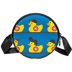 Leuke Rubber Duck Target Crossbody Tas Messenger Bag Purse voor Vrouwen, Meerkleurig, 6.7x6.7x2.3 in, Sling Rugzakken
