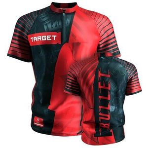 Target Darts Stephen Bunting Darts Shirt 2025, Size: S | World Championship Men's Darts Shirt, Adult Cool Play Collarless Dart Top, Dartboards Top Men, The Bullet Player Edition T Shirt