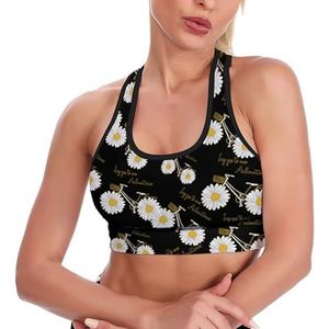 Daisy Bicycle Tanktop voor dames, sportbeha, yoga-trainingsvest, atletische bh's